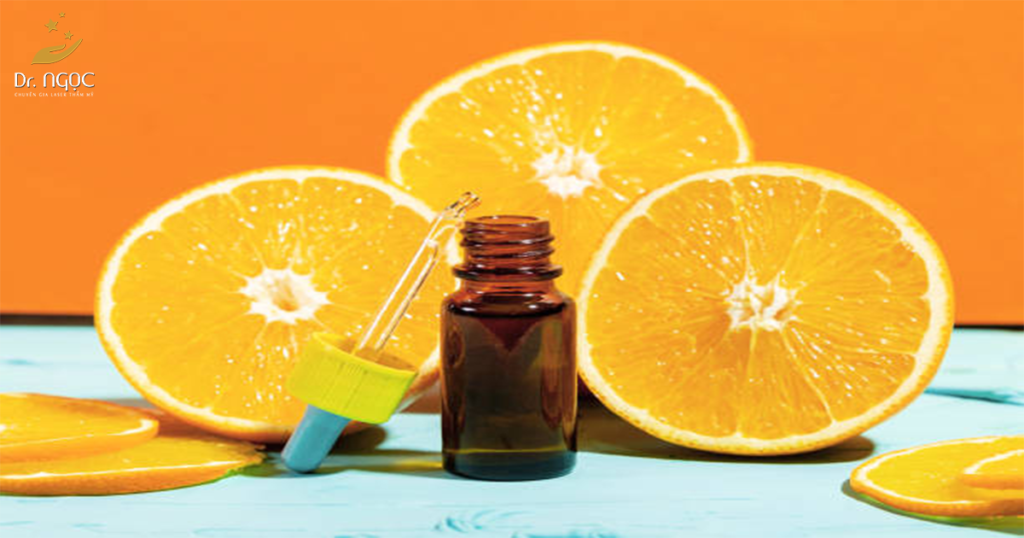Thành phần Vitamin C khá phổ biến trong làm trắng da