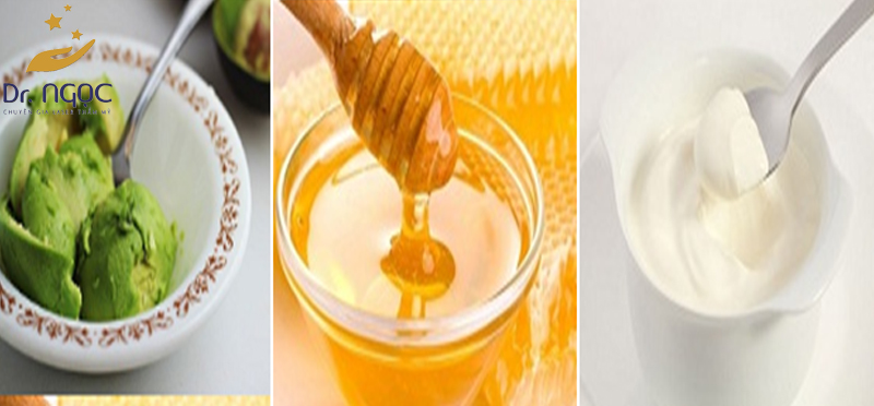 Mật ong, bơ, sữa chua giúp da trắng mịn