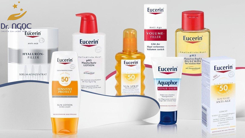 Các sản phẩm Eucerin vô dùng đa dạng