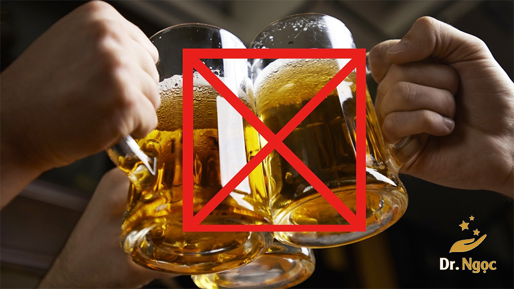 không uống rượu bia để bảo vệ sức khỏe