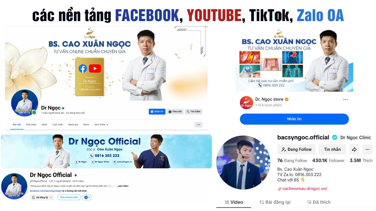 Các kênh chính thống của Dr Ngọc